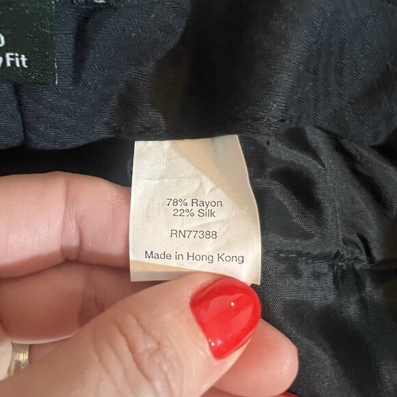 J. Crew Women’s Silk Blend Velvet Wide Leg Pants Size 10 Black City Fit Preppy - Picture 4 of 10